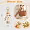Kimonce Sun and Moon Keychain Colorful Star Beads Gemstone Charm, Y2K Aesthetic Purse Charm for Women,Men, Handbag & Backpack Decoration